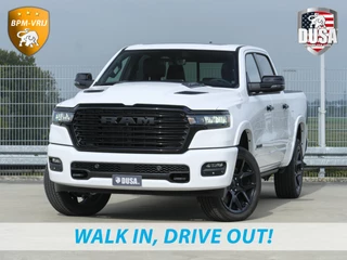 Hoofdafbeelding Dodge Ram 1500 Dodge Ram 1500 | Laramie | Premium Night | 3.0L I6 Hurricane | Crew Cab | 4X4 | INCL BPM-VOORDEEL | Niveau regeling | LPG | Passenger Display | Getoonde accessoires zijn verkrijgbaar tegen meerprijs
