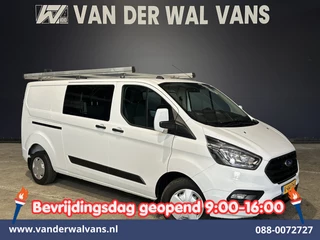 Ford Transit Custom 2.0 TDCI 130pk L2H1 Dubbele Cabine Inrichting Euro6 Airco | 5-Zits | Imperiaal | LED | Cruisecontrol Stoelverwarming, Parkeersensoren