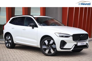 Volvo XC60 T6 Recharge AWD Ultimate Dark | Stoelverwarming | Trekhaak | Leder | Panoramadak | H/K | 360° Camera | Glossy Black | Keyless