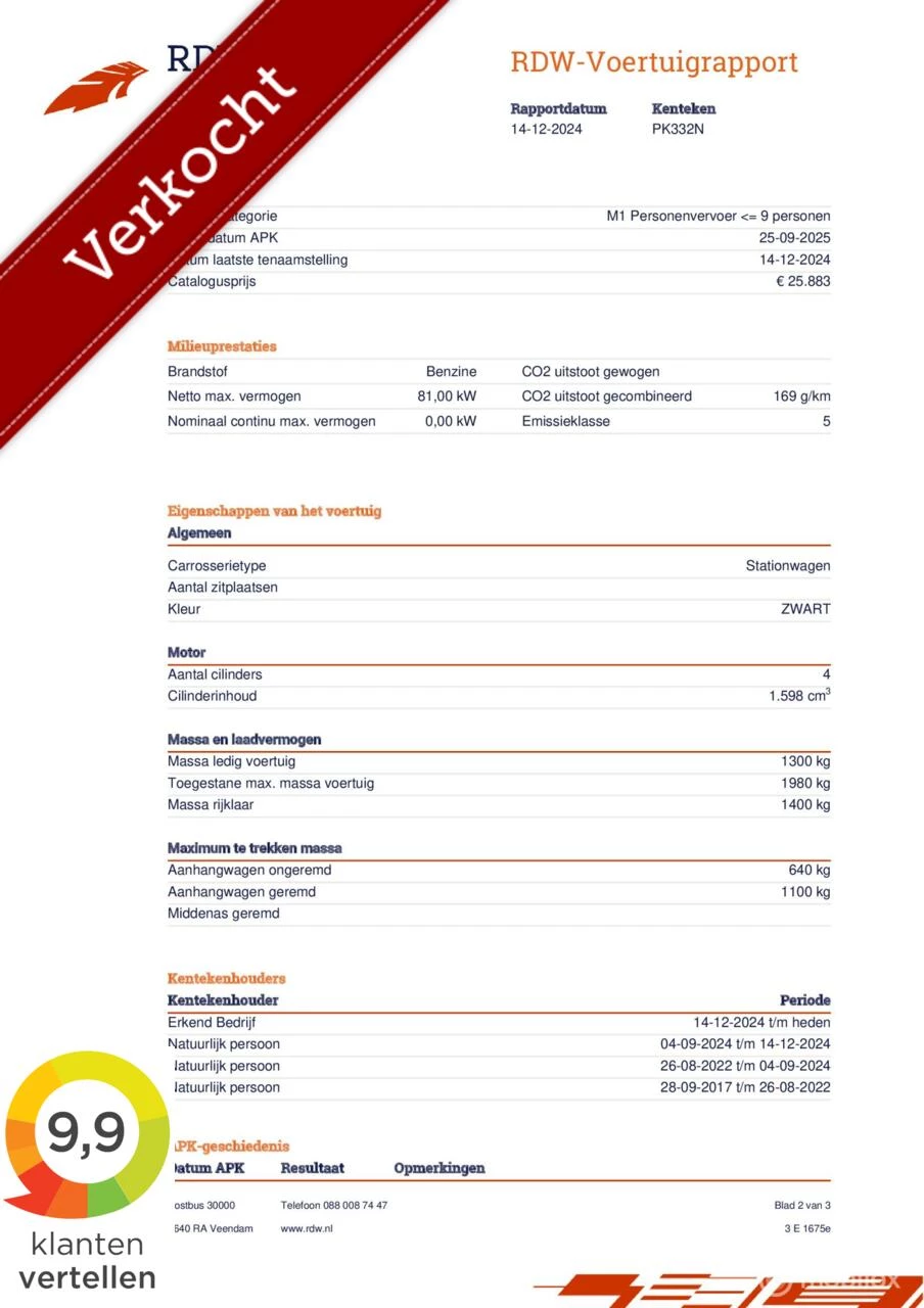 Hoofdafbeelding Nissan NV200