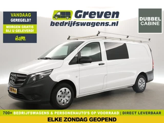 Mercedes-Benz Vito 116 CDI Extra Lang 164PK Dubbele Cabine 5 Persoons Airco Camera Carplay Cruise Navi PDC Imperiaal Trekhaak