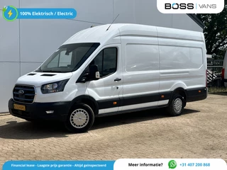 Ford E-Transit 75 kWh 184PK L4H3 334km WLTP 95,6% (SOH) BEV Snelladen Cruise control Carplay Climate control Laadkabel Camera Parkeersensoren V+A Stoelverwarming