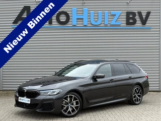 Hoofdafbeelding BMW 5 Serie BMW 5 Serie Touring 530e High Executive M Sport Panoramadak Laser Licht Trekhaak ACC Comfortzetels Carplay Head-Up Display Nappa Leer