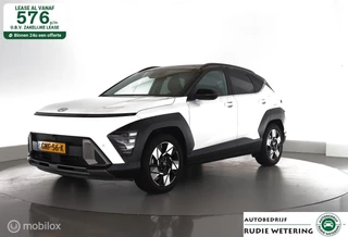 Hoofdafbeelding Hyundai Kona Hyundai Kona 1.6 GDI HEV Premium Sky trekhaak|schuifdak|leer|cam360|ecc|acc|lmv18