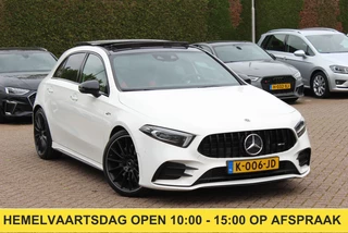 Mercedes-Benz A-Klasse AMG 35 4MATIC Premium 56.103 km! / Panoramadak / Camera / Burmester / AMG Stuur / 19'' / Memory seats / Sfeerverlichting / Matrix LED / DAB / Stoelverwarming / Cruise Control