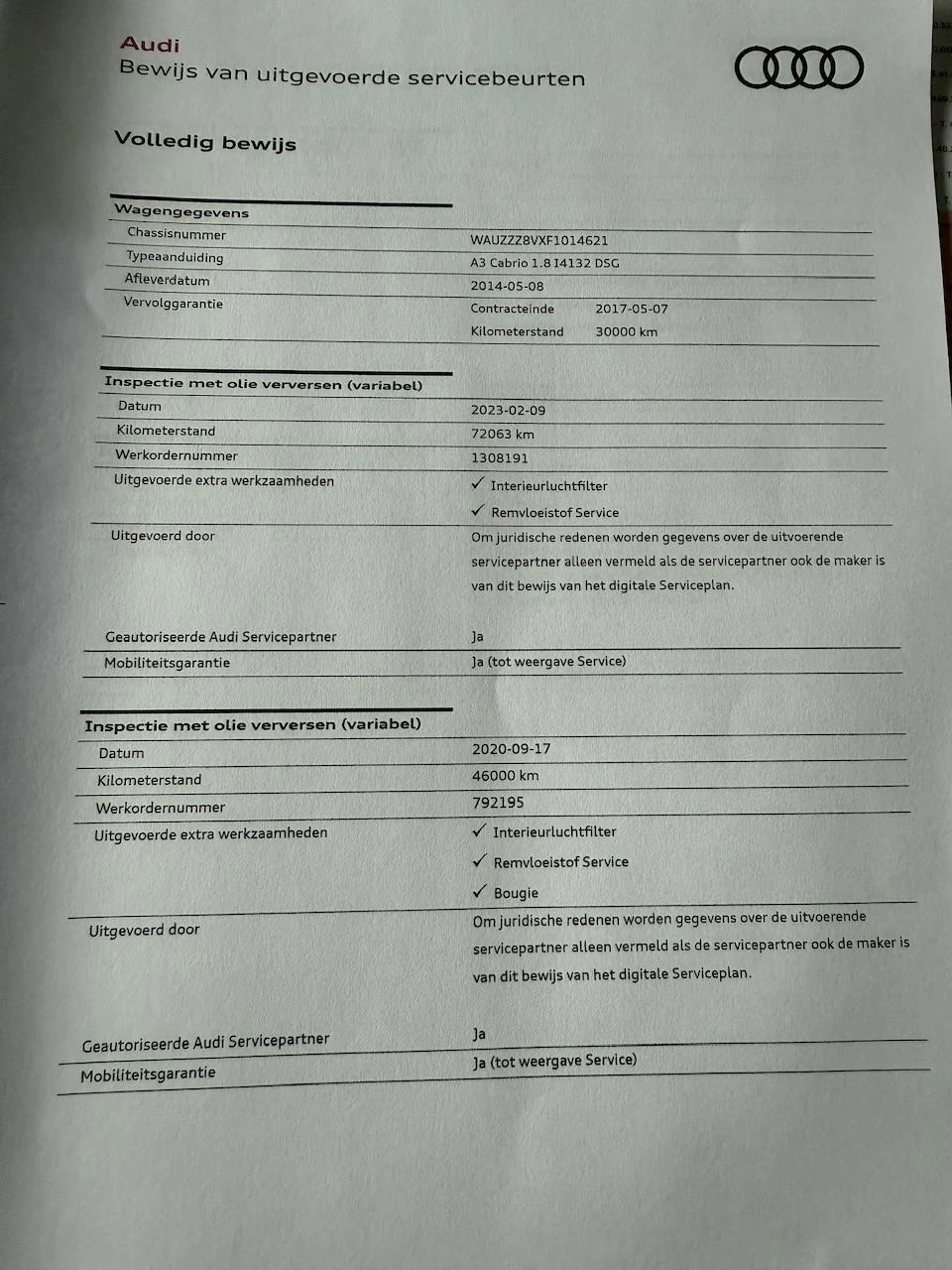 Hoofdafbeelding Audi A3