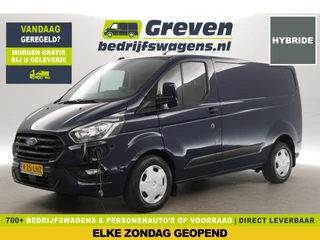Ford Transit Custom 340 Ecoboost L1H1 211PK | BENZINE | Plug-in Hybride | EMISSIEVRIJE ZONE | Airco Cruise Carplay LED Navi PDC 3 Persoons Stoetlverw.