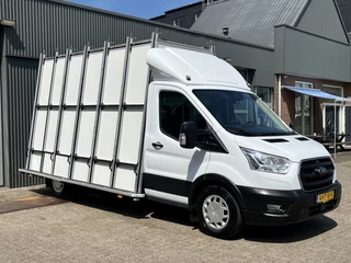 Ford Transit 350 2.0 TDCI L4 Glasresteel Airco Cruise controle Telefoonverbinding Navigatiesysteem 1e eigenaar Werkplaatsinrichting 3-Persoons Stuurwielbediening Dealer onderhouden Euro 6