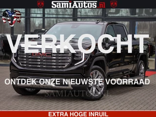 GMC Sierra DENALI 6.2 V8 426PK | HUD | ALLE OPTIES | HEAD-UP | LANE ASSIST | 360 CAMERA | VIRTUAL COCKPIT | BLACK LEDER | DUBBELE CABINE | 5 PERSOONS | PICK UP | Voorraad Nr 2561 - 4234