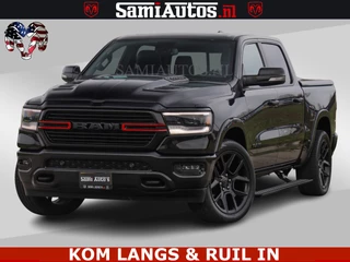 Dodge Ram Pick-Up BLACK OPS | 5.7 V8 4x4 | SPORT NIGHT EDITION | PANORAMA DAK | COMFORT STOELEN | 22 INCH WIELEN | OPEN UITLAAT KLEP ELEKTR | CREW CAB 5 ZIT PLAATSEN | DUBBELE CABINE | DC | Eerste Eigenaar | Origineel Nederlandse auto |