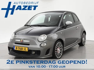 Fiat 500 C ABARTH 1.4 T-JET 135 PK TWO-TONE + ZWART LEDER | DUBBELE SPORTUITLAAT | SPORTSTOELEN