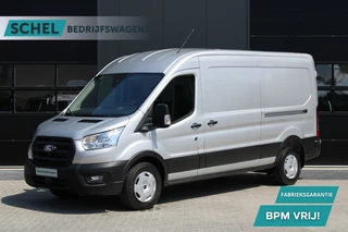 Hoofdafbeelding Ford Transit Ford Transit 350 2.0 TDCI L3H2 Trend 130pk - Facelift - 2x Schuifdeur - Adaptive Cruise - Navigatie - Blind Spot - 360 Camera - Stoel - Stuurverwarming - Rijklaar