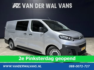 Citroën Jumpy 2.0 BlueHDI **MARGE, GEEN BTW** 123pk L3H1 XL Dubbele cabine Euro6 Airco | 2500kg Trekhaak Navigatie, Cruisecontrol, Apple Carplay, Parkeersensoren, 5-Zits
