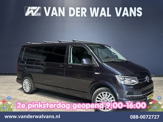Volkswagen Transporter 2.0 TDI 204pk Automaat L2H1 Dubbele Cabine Euro6 Airco | 5-Zits | Camera | Navigatie | 2500kg Trekhaak | LED Dakdragers, Cruisecontrol, Stoelverwarming, Verwarmde Voorruit, Parkeersensoren, Achterklep