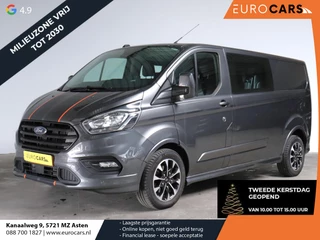 Ford Transit Custom 320 2.0 TDCI L2H1 170PK Sport Dubbele Cabine Aut. Airco ACC Bluetooth Navi Trekhaak