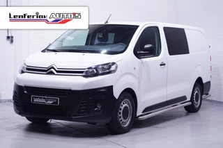 Citroen Jumpy 2.0 HDI 120 pk Club XL Dubbel Cabine 6-Zits Airco ECC, Apple Carplay, Cruise Control, NAP, Sidebars