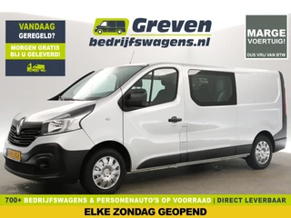 Renault Trafic 1.6 dCi L2H1 Marge Dubbele Cabine 5 Persoons Airco Cruise Navi PDC Elektrpakket Trekhaak