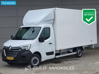 Renault Master 165PK Bakwagen XXL 10 Euro Pallets Achterdeuren Airco Cruise Zijdeur Meubelbak Koffer Gesloten laadbak Airco Cruise control