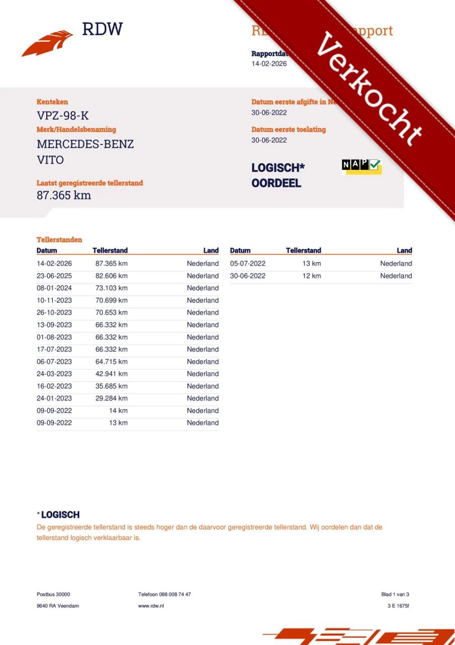 Hoofdafbeelding Mercedes-Benz Vito