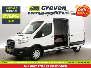 Ford Transit 350 2.0 TDCI L3H3 | Airco | Cruise | 3-Zits | Trekh. | Parkeersens. | 2xSchuifdeur | Imperiaal |