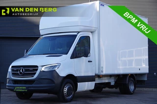 Mercedes-Benz Sprinter 519 3.0 CDI V6 N1 BAKWAGEN DUBBELLUCHT, AUT. LED, 3.5T TREKHAAK, LEDER, GEVEERDE STOEL, ADAPT. CRUISE, TREKHAAK, MBUX 10'', NAVI, CLIMA, MEUBELBAK, DUBBEL LUCHT