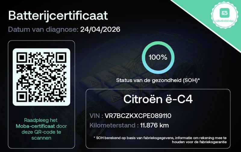 Hoofdafbeelding Citroën ë-C4