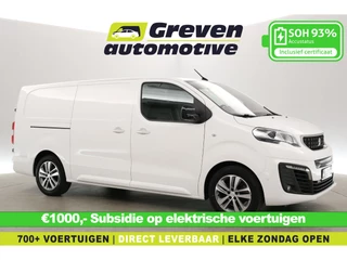 Peugeot e-Expert 75 kWh L3H1 Innovation | Snelladen | SOH 93% | 360° | Clima | 3 Zits | HuD | Trekhaak | Cruise | Stoelverw. | Carplay
