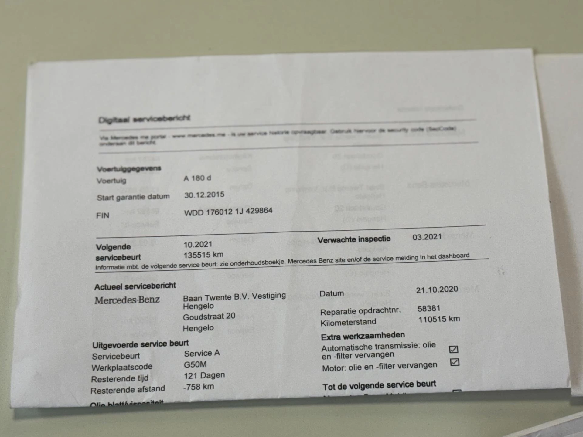 Hoofdafbeelding Mercedes-Benz A-Klasse