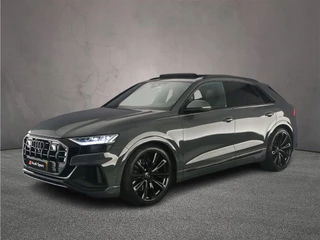 Audi SQ8 quattro | Pano | B&O | Carbon | Audi Exclusive | Head Up | Massage\Ventilatie | 360Cam | 23 inch | Trekhaak | Alcantara dakhemel | HD-Martix | Keyless | Nimbusgrijs