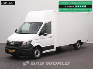 MAN TGE 3.100 433cm Bakwagen Achterdeuren Zijdeur Camera Euro6 Meubelbak Koffer Verkoopwagen Pakketwagen