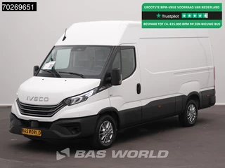 Iveco Daily 35S21 BPM VRIJ! 3.0L 210PK L2H2 3,5t Trekhaak ACC LED Airco Camera Parkeersensoren Tacho CarPlay Euro6 L2 12m3 Airco Trekhaak