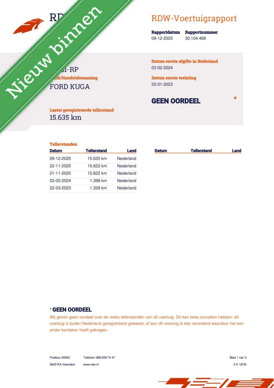 Hoofdafbeelding Ford Kuga