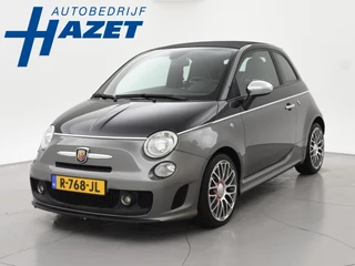 Hoofdafbeelding Fiat 500C Fiat 500 C ABARTH 1.4 T-JET 135 PK TWO-TONE + ZWART LEDER | DUBBELE SPORTUITLAAT | SPORTSTOELEN
