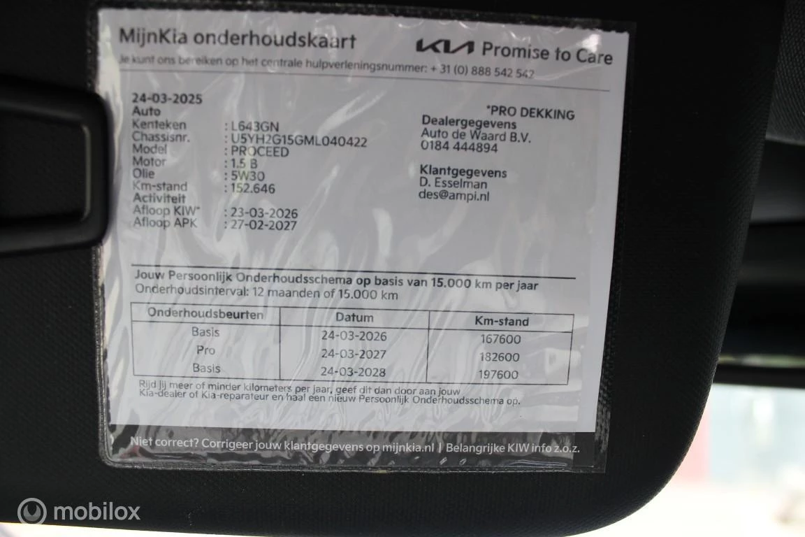 Hoofdafbeelding Kia ProCeed