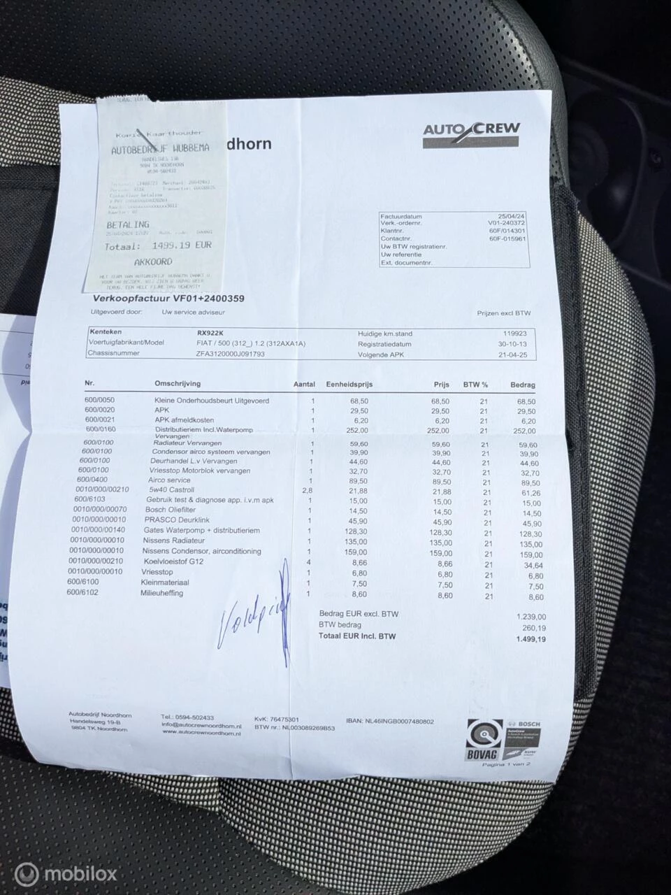 Hoofdafbeelding Fiat 500