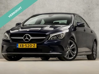 Mercedes-Benz CLA 180 Solution Sport Automaat (GROOT NAVI, CAMERA, LEDER, STOELVERWARMING, ZWART HEMEL, SPORTSTOELEN, PARKEERSENSOREN, LED KOPLAMPEN, NIEUWE APK, NIEUWSTAAT)