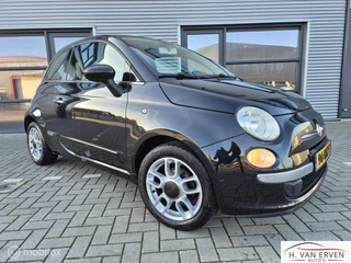 Fiat 500 1.2 Lounge PANORAMADAK AUTOMAAT LEDER NAP
