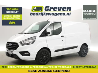 Hoofdafbeelding Ford Transit Custom Ford Transit Custom 300 2.0 TDCI L1H1 Marge Automaat Airco Cruise LED PDC 3 Persoons Stoelverwarming Trekhaak