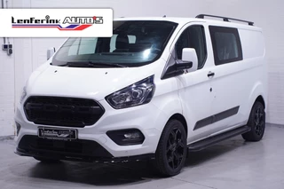 Ford Transit Custom 2.0 TDCI 130 pk Dubbel Cabine Edition 6-Zits Navi, Camera, 18" LMV, Raptor Grille, Treeplanken