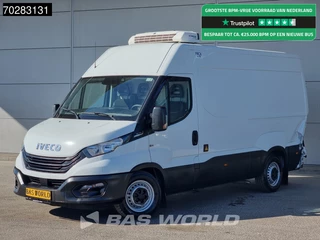Iveco Daily 35S16 SCHADE/DAMAGE! Koelwagen Vriezer Automaat Thermo King V-300 MAX Airco Cruise Parkeersensoren Kühl Kühler Koel Koeler Kühlwagen Frigo 9m3 Airco