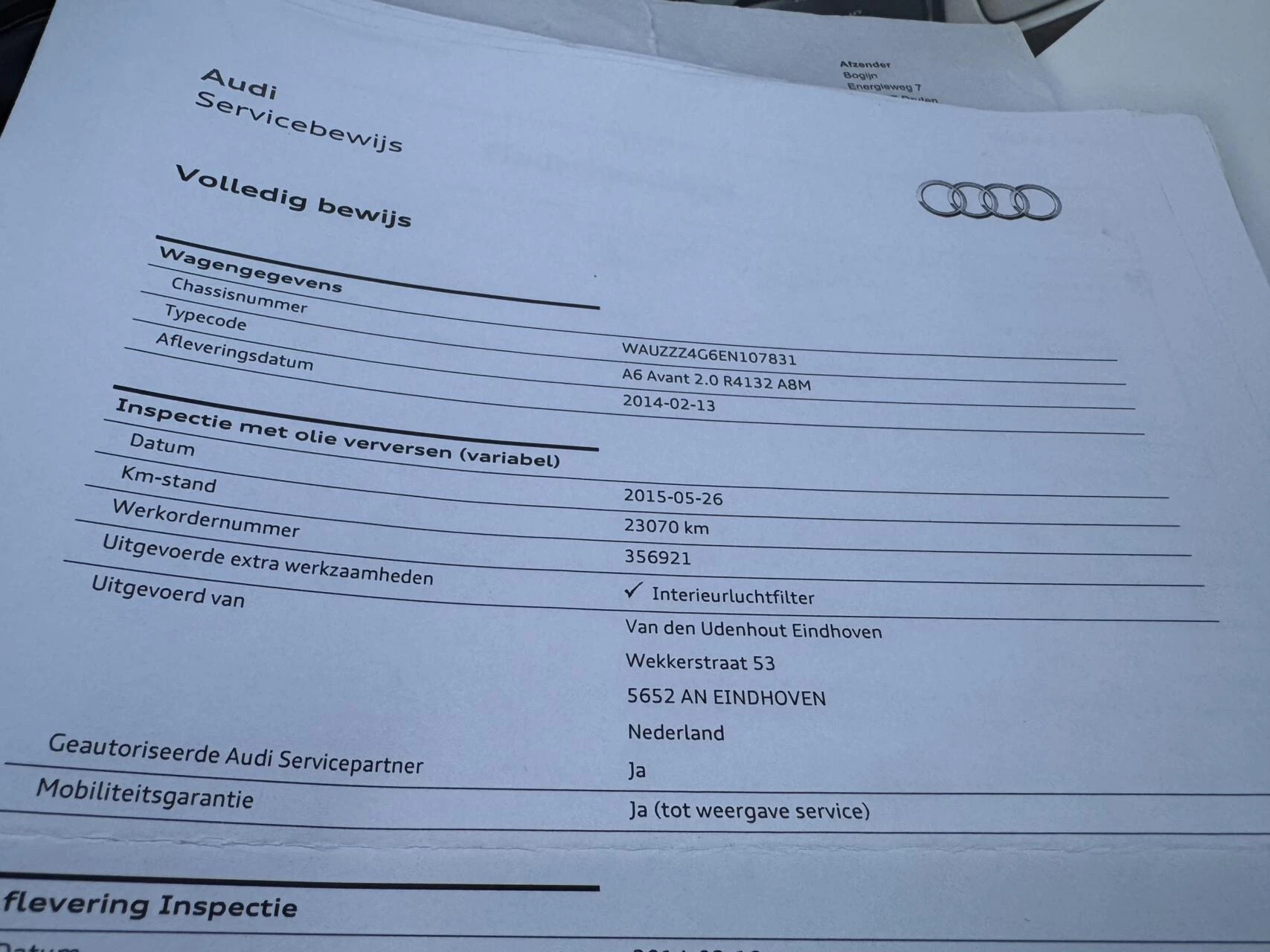 Hoofdafbeelding Audi A6