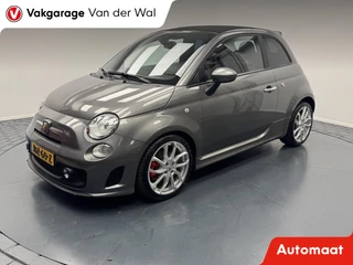 Fiat 500C 1.4-16V 140PK Abarth Cabriolet Automaat-Carplay-Clima-Camera-Leder-Lm17''velgen-Parkeersensoren-Xenon