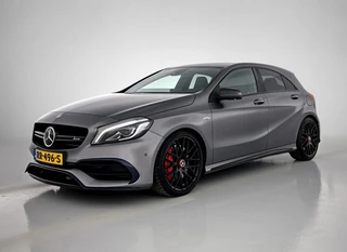 Mercedes-Benz A-klasse AMG 45 4MATIC FACE-LIFT(Goed OnderH, Schaalstoelen, Carplay, StoelV, Clima, Navi Groot, PDC V+A, Etc)