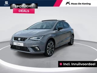 Hoofdafbeelding SEAT Ibiza SEAT Ibiza FR Anniversary 1.0 85 kW / 115 pk EcoTSI Hatchback 5 deurs 6 versn. Hand | Panoramisch schuif/kantelddak | Graphene grey | Incl. Inruilvoordeel