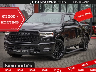 Dodge Ram 1500 LIMITED NIGHT H.O 540PK 706 Nm | XB9 | MASSAGE | BOM VOL | CREW CAB | DUBBELE CABINE | GRIJSKENTEKEN | DE MEEST LUXUEUZE en BEGEERDE Pick-up VOORRAAD NR 2355 - 5149