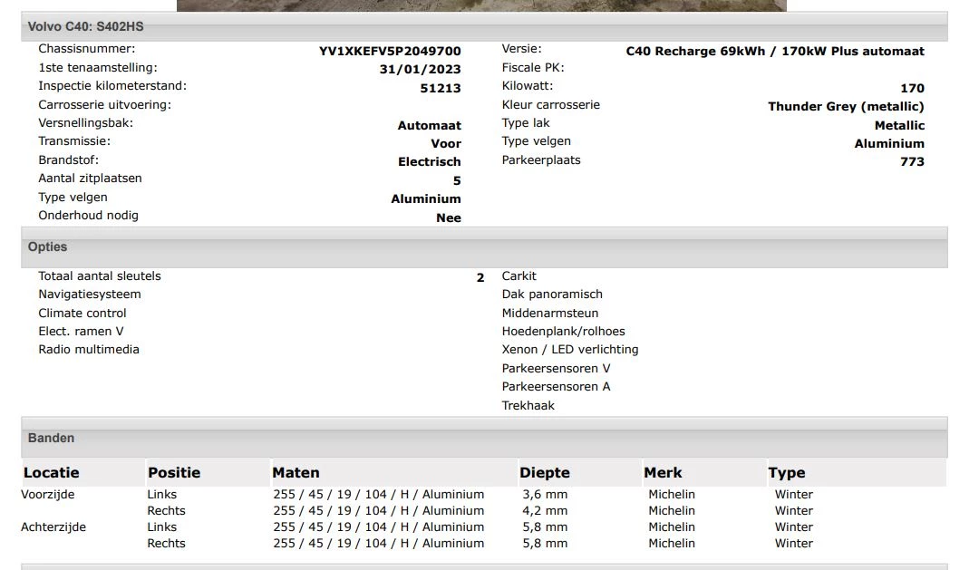 Hoofdafbeelding Volvo C40