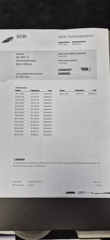 Hoofdafbeelding Kia Venga