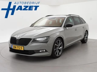 Skoda Superb Combi 1.4 TSI ACT 150 PK SPORTLINE DSG AUT. *STEEL GREY* + WEGKL. TREKHAAK | PANORAMA | 19 INCH | CANTON | ADAPTIVE CRUISE | ALCANTARA