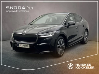 Hoofdafbeelding Škoda Enyaq Coupe Skoda Enyaq Coupé iV 60 Business Edition Plus 180pk Automaat Panoramadak, Adaptive cruise control, Navigatie, Achteruitrijcamera, Stoelverwarming, Stuurwiel verwarmd, LED koplampen