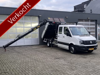 Hoofdafbeelding Volkswagen Crafter Volkswagen Crafter 2.0 TDI Kipper Laadkraan Hiab XS-044 afstandsbedieningssysteem Openlaadbak Airco Cruise controle 6-Persoons Pick-up Euro 5 Ex gemeente Bpm vrij Werkverlichting Kieperkraan Autolaadkraan Open laadbak 